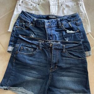 Denim and White Jean Shorts Bundle